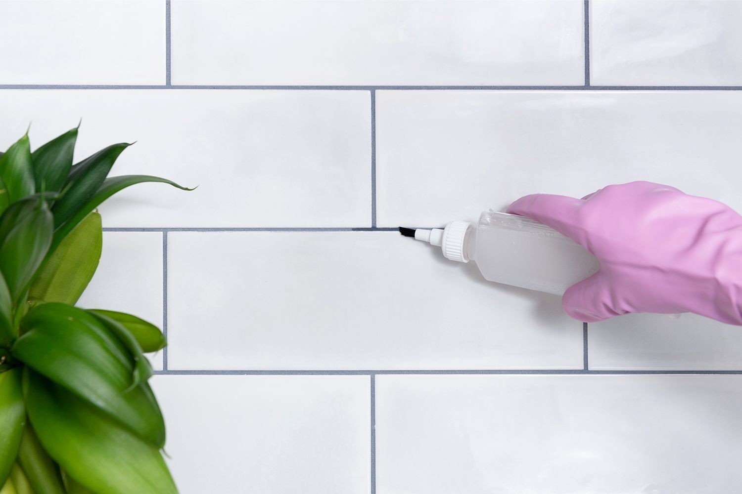 Protect Porcelain Tiles When Treating the Grout Between Them