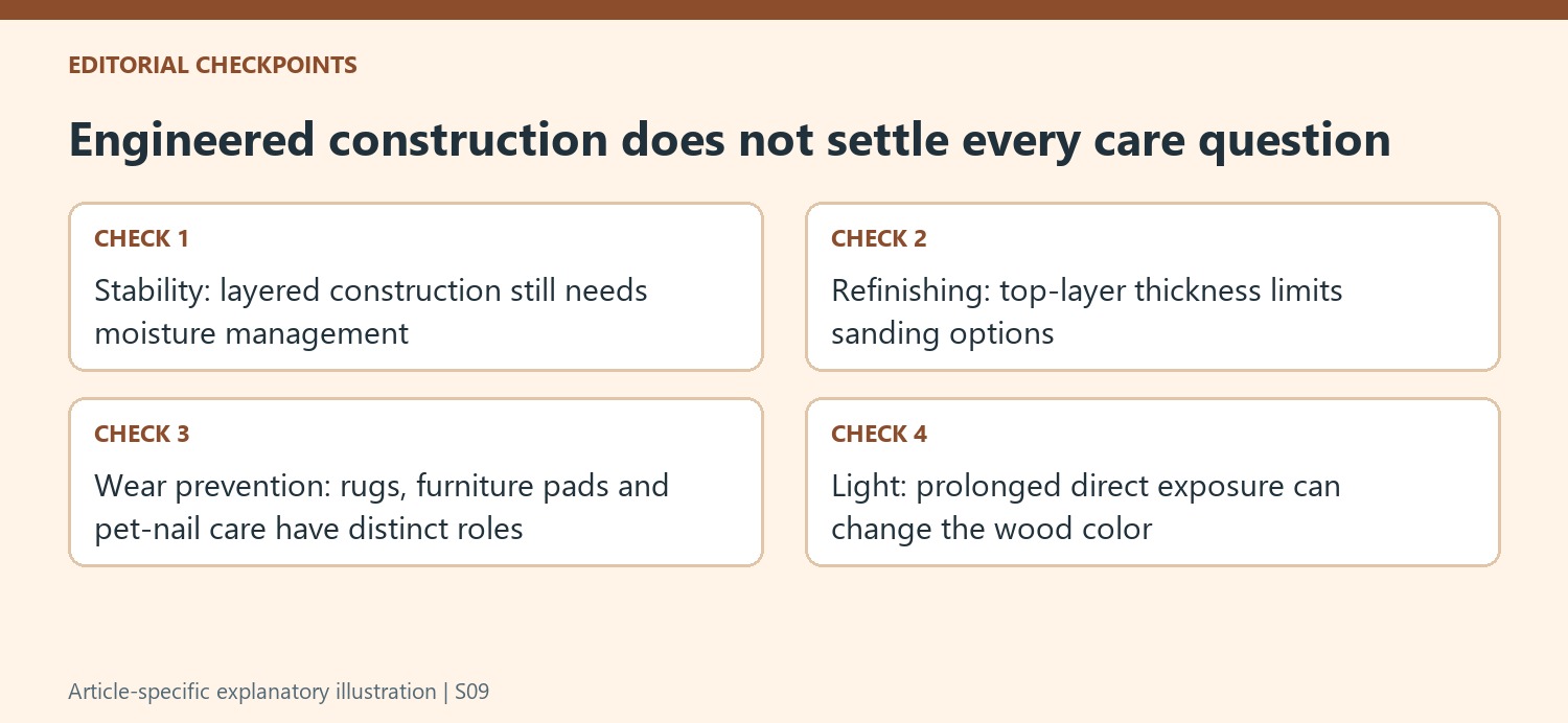 Engineered construction does not settle every care question