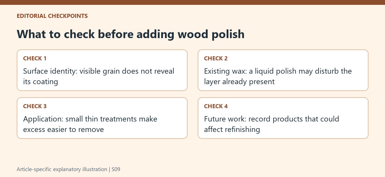 What to check before adding wood polish