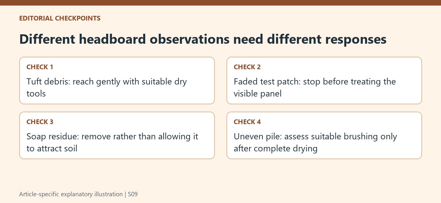 Different headboard observations need different responses