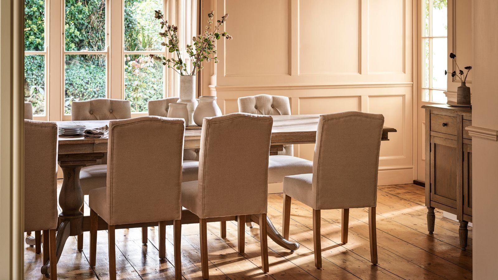 Check the Care Label under Upholstered Dining Chairs