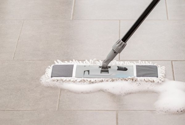 Sweep Porcelain Tiles before Washing Their Surfaces