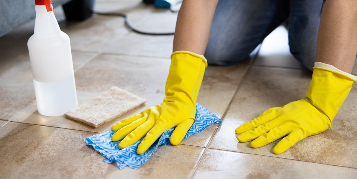 Use Less Detergent when Washing Compatible Tile Floors