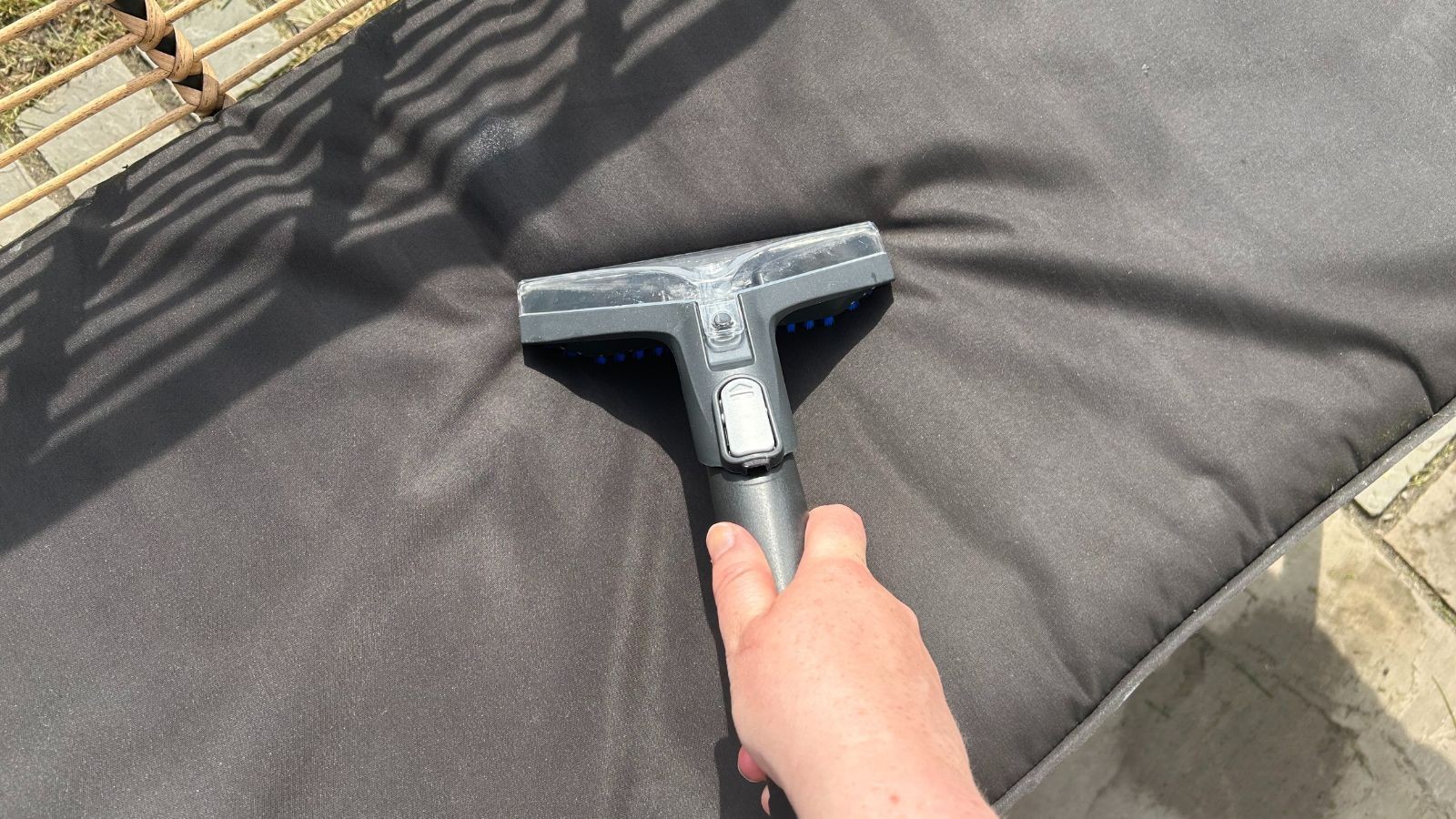 Consider a Cordless Spot Washer for Compatible Patio Cushions
